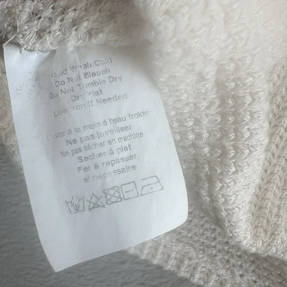 Vestique Top‎ Women Large Oatmeal Knit Waffle Tank Top  Front Tie Y2K Retro - Picture 5 of 7